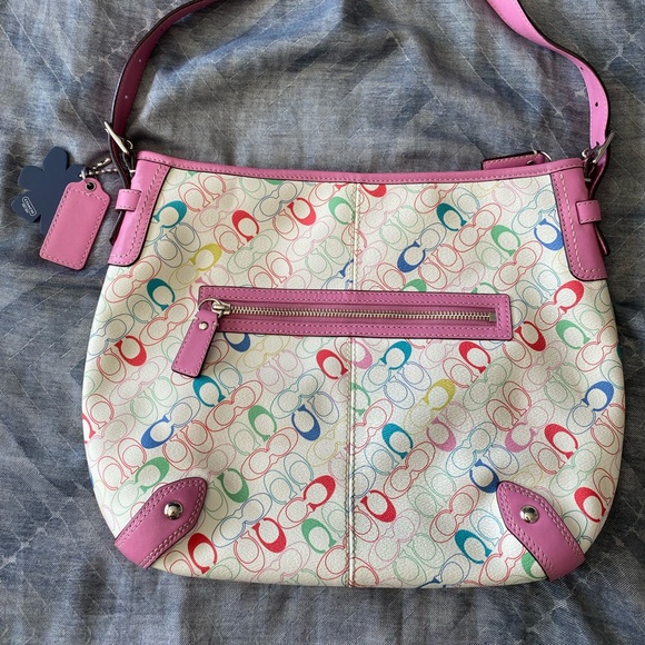 Coach Logo Over Shoulder Handbag - Picture 2 of 12